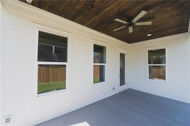 Home patio, wood ceilings, custom flooring